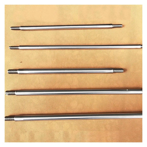 Top Tier Reciprocating Cycle Linear Actuator Push Rod Replacement For Telescopic Motors With Slick M6 Threading And 8 By 200 Millimeter Stroke showing five stainless steel push rods.
