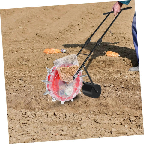 Manual Seeder And Fertilizer Spreader Tool For Lawn Care No Back Bending Ergonomic Hand Push Garden Roller for seed sowing on soil