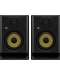 Rokit 5 G5 Studio Monitor Pair With Class D Power Amps, 1 Inch Silk Dome Tweeter, dual speakers front view