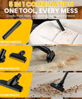 5 in 1 combination black vacuum nozzles for crevices, upholstery, and floors, showcasing versatility for cleaning.