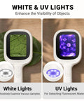 No Fuss Autofocus Digital Microscope With A 2.8 Inch IPS Screen For Quick Sharp Focus And Photo Capture Dual LED Illumination For Clear Detail Simple One Button Use That Anyone Can Master Ideal For Students Hobbyists And Makers, white and UV lights