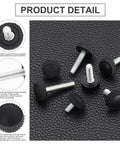 Close-up of 70 Piece M5 Thumb Screw Kit with knurled grips and carbon threaded mounting screws on black textured surface.