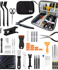 All In One 82 Piece 3D Printer Tool Kit in durable case with PTFE cutter deburring tools scrapers files brushes drill tweezers.