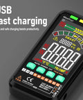 Display of Rechargeable Digital Multimeter With Auto Ranging And Non Contact Voltage Detection TRMS 6000 Counts