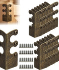 Built Like A Tank Solid Brass Wall Corner Guards Heavy Duty Bronze Baseboard Edge Protectors rust resistant 16 pack with screws.