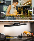 Rechargeable Motion Sensor Light Bar With 2000mAh Battery Dimmable Wireless Under Cabinet Lighting shown installed in kitchen