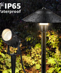 LED Landscape Lighting Kit With 120W Transformer And 10 FastLock2 Wire Connectors 4 Path Lights And 6 Landscape Spotlights