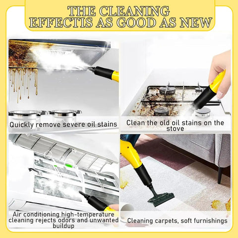 Sotikarery 3.5 Liter Commercial Grade Steam Cleaner With 3000 Watts Of Power And 230 Degree High Temp Heat for cleaning kitchen oil stains.