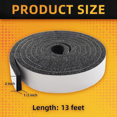 2 Inch Wide Pipe Insulation Wrap 32.8 Ft Outdoor Foam And Foil Self Adhesive Tape For Winter Freeze Protection On Cold And Hot Water Pipes Reduces Heat Loss And Weatherproof Outdoor Plumbing, roll view
