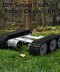 Front view of Dope Robot Tank Chassis Kit With 2 Tracks For Arduino Raspberry Pi Micro Bit Python And DIY Education, STEM Learning