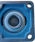 Heavy Duty UCF207-20 Square Flange Pillow Block Bearing 1 1/4 Inch Bore Self Aligning Industrial Grade Chrome Steel And Solid Cast Iron