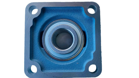Heavy Duty UCF207-20 Square Flange Pillow Block Bearing 1 1/4 Inch Bore Self Aligning Industrial Grade Chrome Steel And Solid Cast Iron