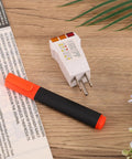 Grounding Tester Kit Conductivity Pen And Outlet Continuity Tester Electrical Gear for home use on wooden surface
