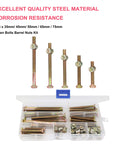Crib Hardware Replacement Kit Beef Up Your Crib With Hex Socket Cap Bolts And Barrel Nuts Set for Bunk Beds M6 Size Variety