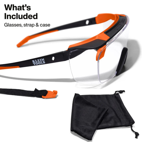 Professional Over The Glasses Safety Glasses With Clear Lens And Anti Fog Scratch Resistant Coating Ansi Z87 Plus Csa Z94 Certified with strap and case