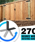 Heavy Duty Gate Hinges 2Pcs Deliver A Smooth 270 Degree Full Swing For Wood Fences And Barn Doors Rust Proof Steel Hardware on wood fence