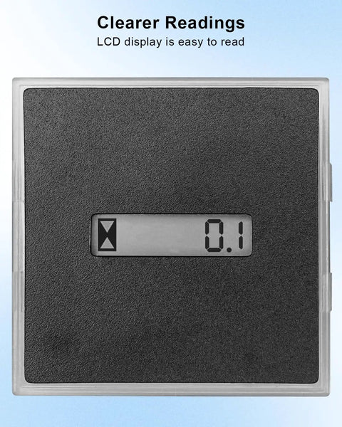 Hour Meter Replacement 925-06170B For Lawn Tractors And Zero Turn Mowers, LCD display showing 0.1
