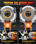 Magsen Cordless Impact Wrench With 700 Ft-Lbs High Torque Brushless Motor showing forward and reverse mode features.