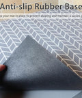 Top Washer And Dryer Cover Pad 25.6 By 23.6 Inches Non Slip Dust Proof Protector Mat, anti-slip rubber base close-up in laundry room