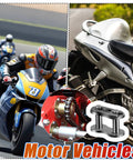 8 Piece 420 Chain Master Links Set For Dirt Bikes And ATVs shown with motorcycle, chain detail, and connectors