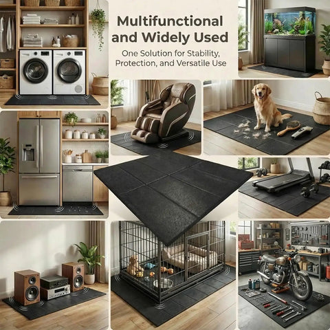 Heavy Duty Foldable Washer And Dryer Mat For Laundry Room Protects Floors From Vibration Noise And Water 68 By 29.5 Inches Waterproof And Non Slip Floor Mat Built To Handle Late Night Laundry And Pet Friendly Homes