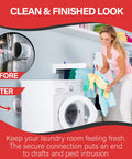Dryer Vent Quick Release System For 4 Inch Tubes Two Piece Quick Connect Twist And Lock Easy Install Behind The Dryer