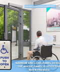 Stainless Steel Narrow Wired Handicapped Push Button For Automatic Door Opener, Built To Last, Dustproof And Easy To Clean