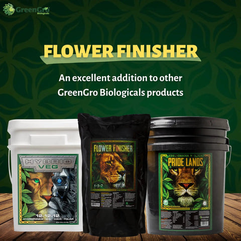 Flower Finisher Organic PK Bloom Booster 1 5 7 Final Weeks Of Flowering For Peak Phosphorus And Potassium Load That Supercharges Resin Rush And Bud Density For Indoor Outdoor Growers 2 Pound Bag