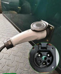 Heavy Duty 10 Ft Golf Cart Charge Cord Replaces Oem 2Cr910 For Madjax Denago Star Breezy Ev wall plug connection and outlet detail.