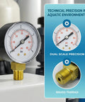 Boxed 0-60 Psi Pressure Gauge Replacement For Hayward Pro Series Sand Filters 2 Inch Dial Half Inch NPT Brass Bottom Mount Quarter Inch Pipe Thread Fits S210S S244S S310S S140T S210T And More on display