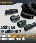 Dust Collection Fitting With Quick Change Adapter For Shop Vacuum Hoses And Fittings Universal Fit From Two And A Half Inches To One And A Half Inches Quick Connector No Fuss Versatile Vacuum Tool Adapter components display