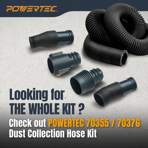 Dust Collection Fitting With Quick Change Adapter For Shop Vacuum Hoses And Fittings Universal Fit From Two And A Half Inches To One And A Half Inches Quick Connector No Fuss Versatile Vacuum Tool Adapter components display