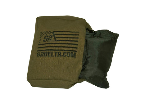 Rear Squeeze Shooting Bag For Long Range Rests And Barricade Support PRS Style Precision Medium Coyote Tan nylon bag