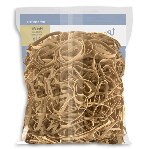 Heavy Duty Rubber Bands Size 64 Three And A Half Inch By One Quarter Inch One Pound Bag Of 320 Natural Crepe Rubber