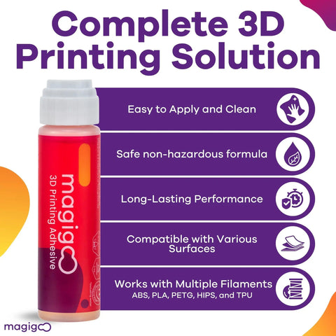 Essential All In One 3D Printer Adhesive Glue Delivering Bulletproof Hold For PLA ABS PETG TPU And Hips 50 Ml Bottle Keeping Your Models Locked Up Tight On Every Build Plate
