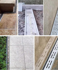 Heavy Duty 304 Stainless Steel Trench Drainage System Kit For Driveways Courtyards Lawns And Outdoor Paths With Hidden Grate