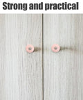 4 Pack Handcrafted Blush Ceramic Drawer Handles For Dresser And Kitchen Cabinets Single Hole Vintage Cabinet Knobs Installed
