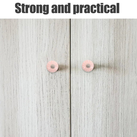 4 Pack Handcrafted Blush Ceramic Drawer Handles For Dresser And Kitchen Cabinets Single Hole Vintage Cabinet Knobs Installed