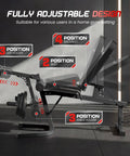Heavy Duty Leg Extension And Curl Machine For Home Gym With Adjustable positions showing seat and leg holder settings