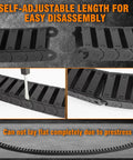 Drag Chain Cable Carrier For 3D Printers And CNC Mills, 7x7mm Inner Size, R15 Bridge Type, 39.3Inch Length, Black PA66 Nylon, openable sections.