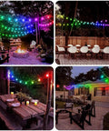 Lit Dream Color Outdoor LED String Lights 39 Ft 100 LEDs Waterproof App Controlled Color Changing Fairy Lights For Wedding Party Backyard Patio Decor With Remote Control And Scene Modes illuminating backyard