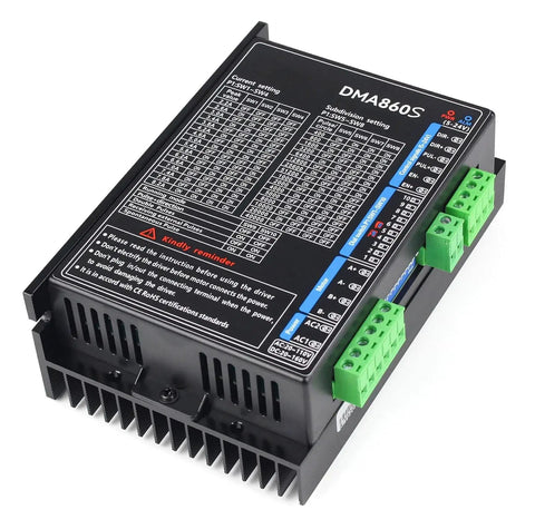 DMA860S 2-Phase Stepper Driver For CNC Routers And Engraving Machines AC 18 To 110 V And DC 18 To 160 V Input 8.2 A 256 Microstep