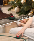 Foot Pedal Switch Extension Cord With On Off Switch, 3 Outlets, 10 Foot Length in use for lamp and Christmas tree control