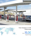 Nacs To Ccs1 Adapter For Tesla Superchargers Hella Fast Dc Charging At 500 Amps at a Tesla Supercharger station.