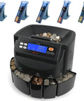 Top Shelf Electric Coin Counter And Sorter Machine That Handles Quarter Dime Nickel Penny And Dollar Bills With A Bright Digital Display