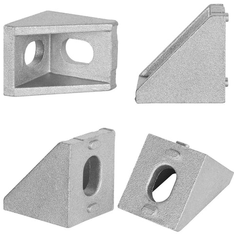 40 Piece 2020 Aluminum Extrusion Corner Brackets Set Heavy Duty Right Angle T Slot Joints For 2020 Series Aluminum Profiles 6mm Slot