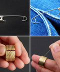 Must Have 224 Pcs Sewing Hooks And Eyes Closure Set With Button Hook Snap Kit including thimbles and safety pins