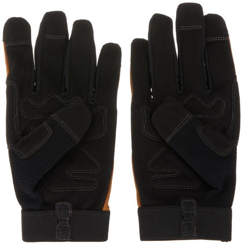 Flex Grip Work Gloves With Shrink Resistant Synthetic Leather For Tough Outdoor Jobs Improved Dexterity displayed front view