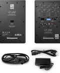 Back view of Ultra Nearfield Studio Monitor System with input ports and power cables, designed for mixing pros.