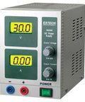 Bench-Ready Power Supply 30V 1A with CV/CC Control, Dual Backlit LCD Readouts, Short-Circuit and Overload Protection